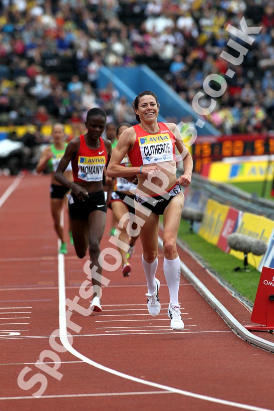 Helen Clitheroe finishes second in 5000 metres with World Championships qualifying time, 2011 Aviva London Grand Prix